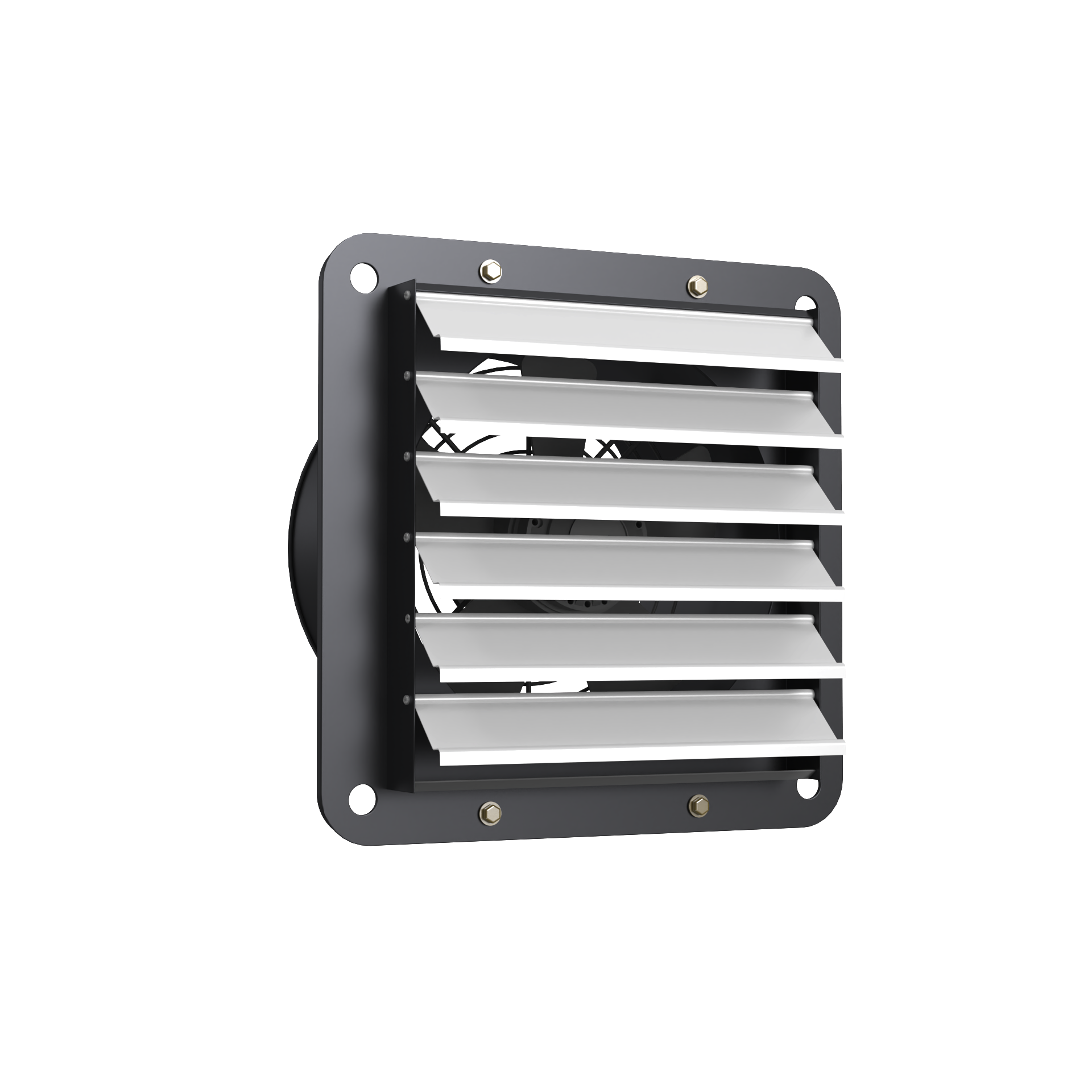 Shuttered External Rotor Fan